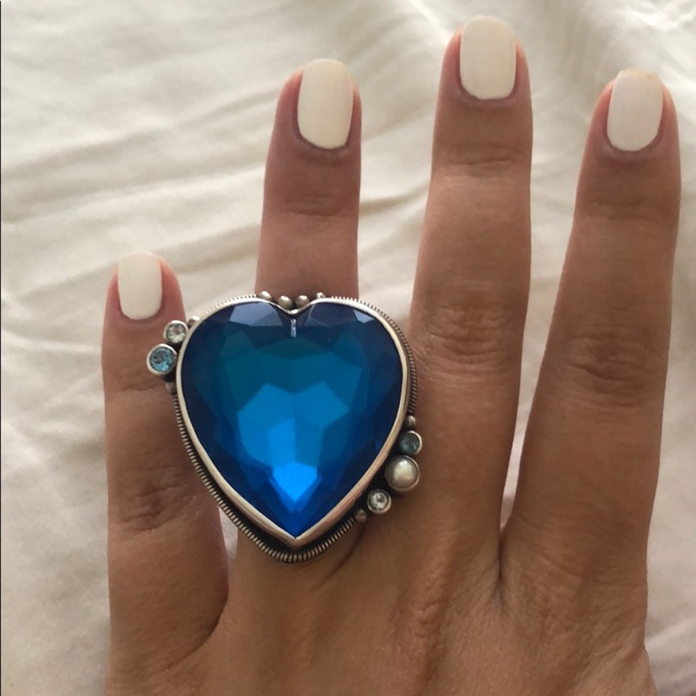 Mars and valentine heart ring
